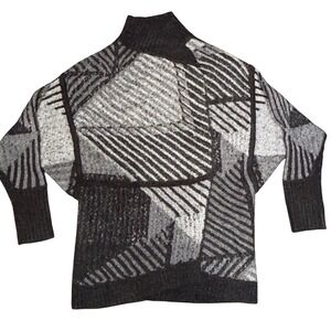 Womens Prana Geometric Mock Neck Sweater  Size: XS/S